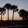 A typical sunset from the pool area